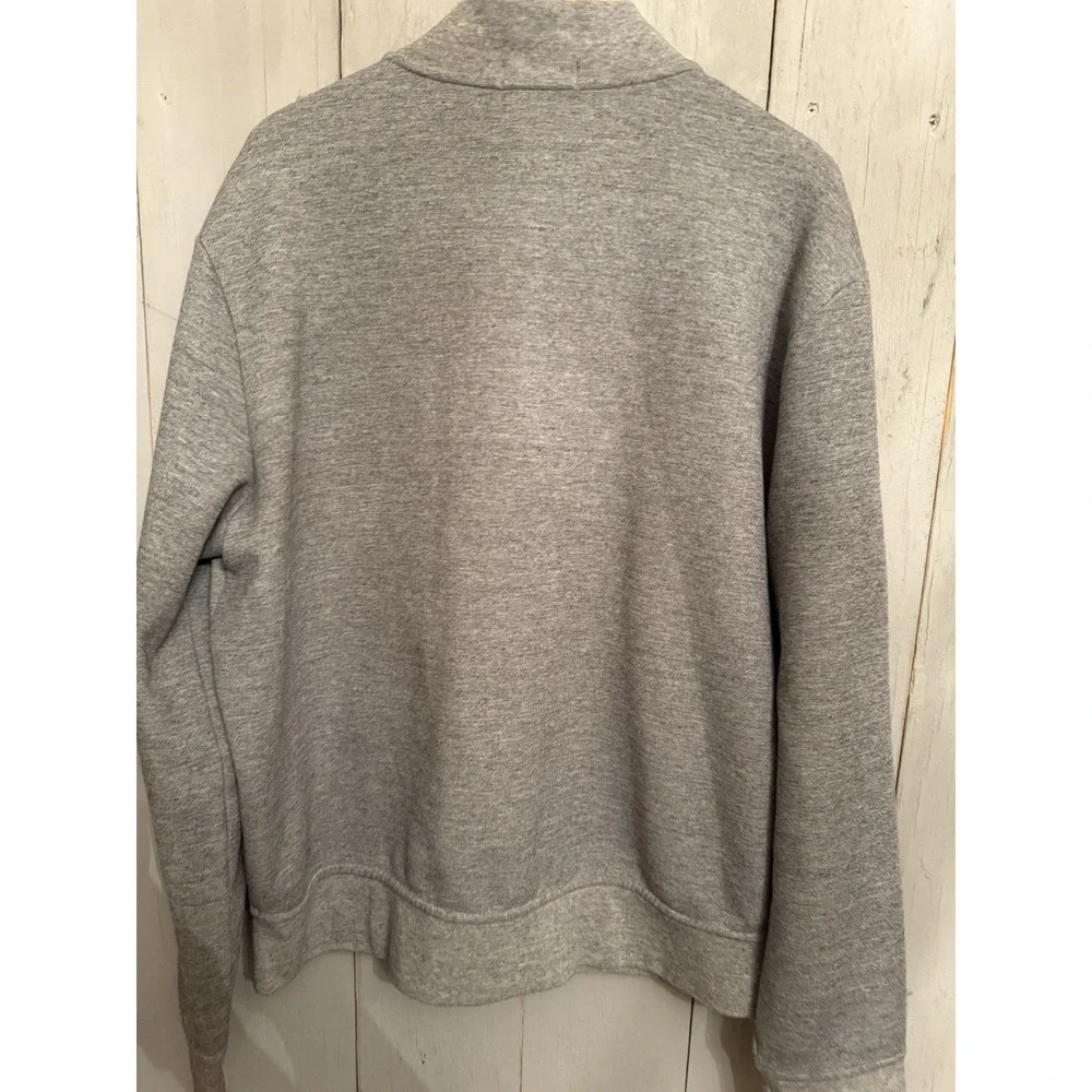 Polo‎ Ralph Lauren Marled Gray Zip Up Bomber Sweatshirt Sz XLarge EXCELLENT